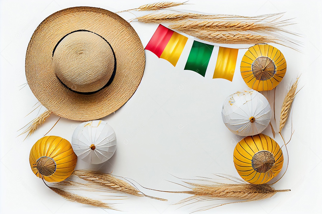 Ilustração chapéu de palha