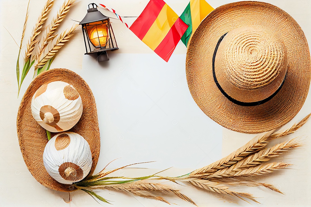 Ilustração chapéu de palha