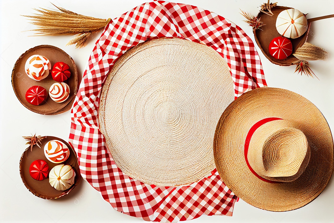 Ilustração chapéu de palha