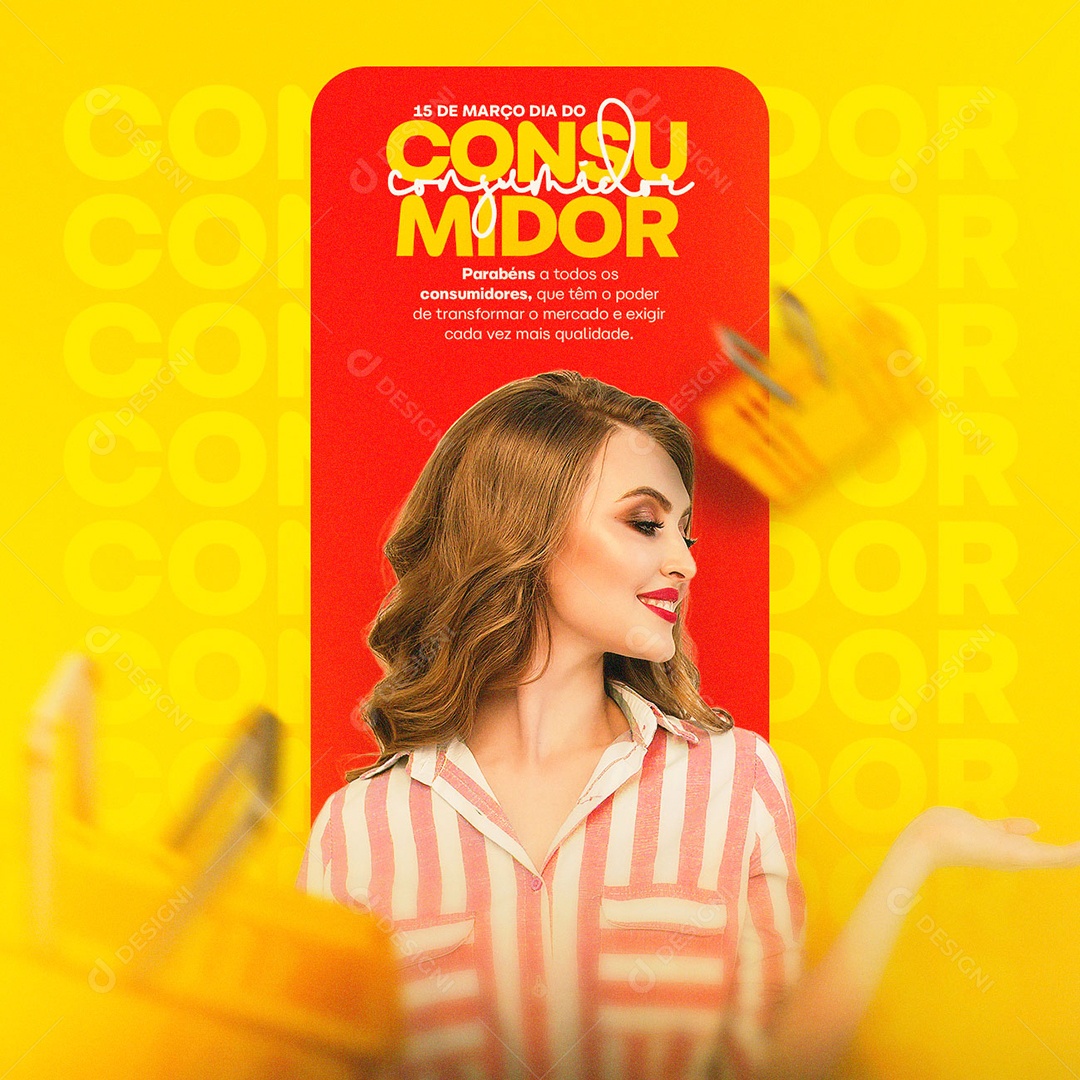 Parabéns A Todos os Consumidores 15 De Março Dia Do Consumidor Social Media PSD Editável