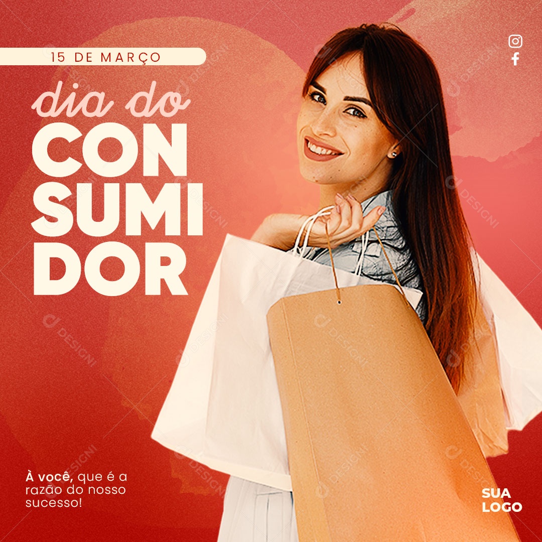 Dia do Consumidor 15 de Março Social Media PSD Editável