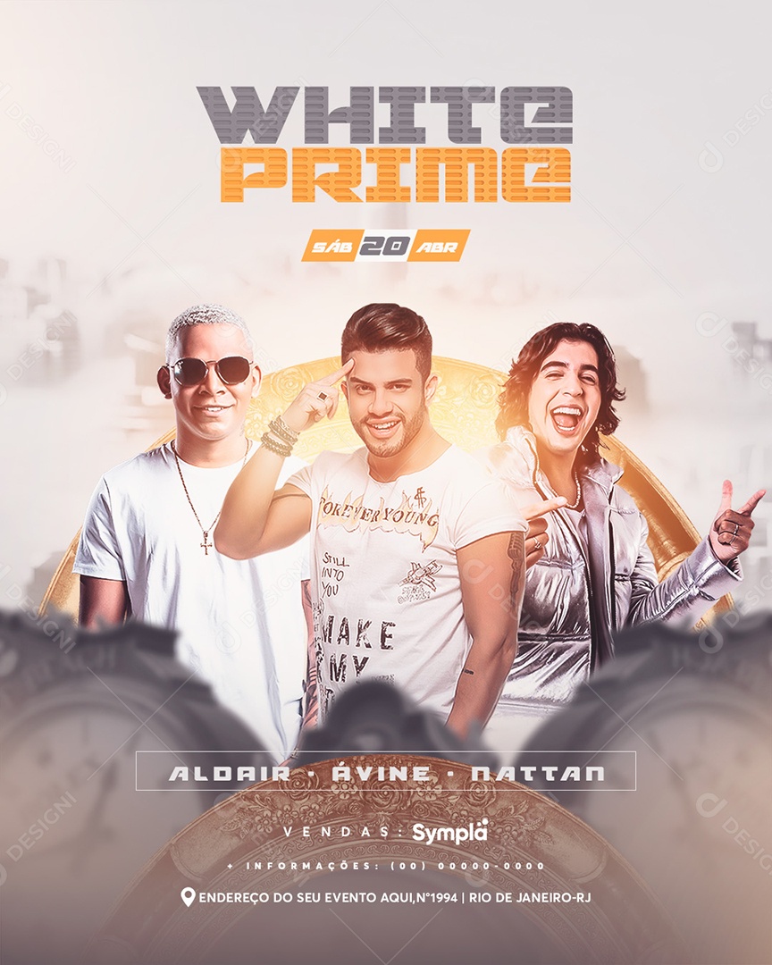 Flyer White Prime Social Media PSD Editável