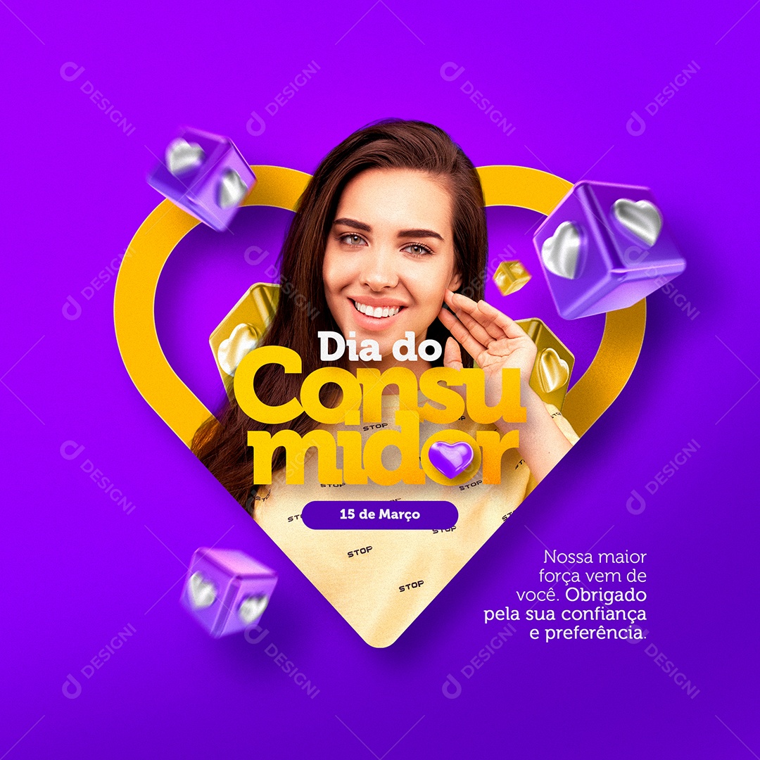 Feliz Dia Do Consumidor 15 de Março Social Media PSD Editável