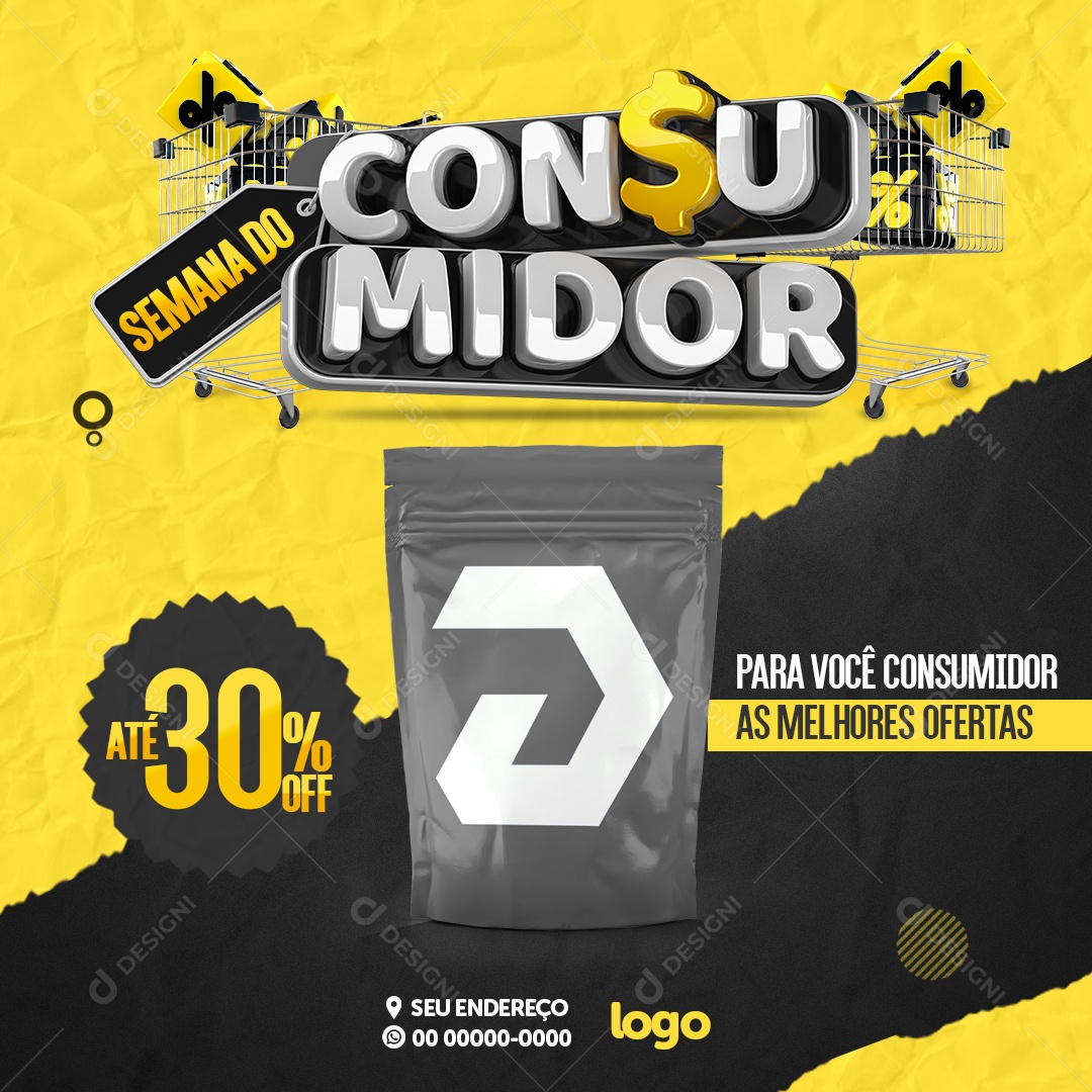 Consumer Week Consumer Day Social Media PSD Editable