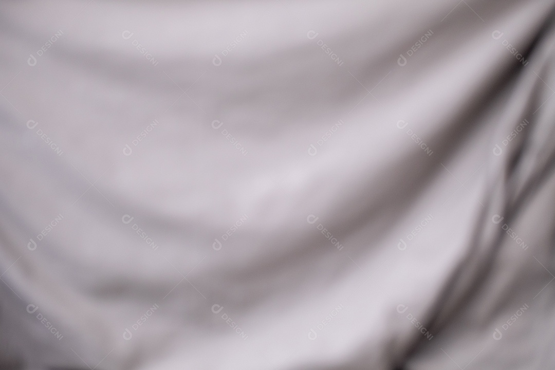 Textura gradiente de linho branco estilo de curva turva de tecido de luxo abstrato, roupa de cama enrugada e sombras cinza escuras, plano de fundo