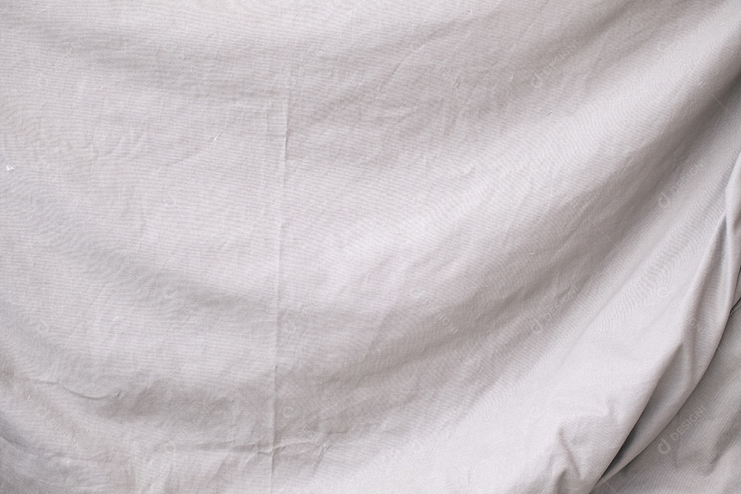 Textura gradiente de linho branco estilo de curva turva de tecido de luxo abstrato, roupa de cama enrugada e sombras cinza escuras, plano de fundo