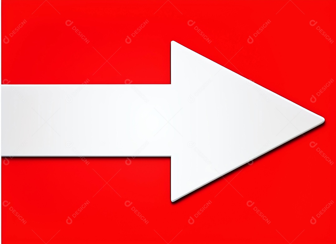 Grande seta apontando à direita