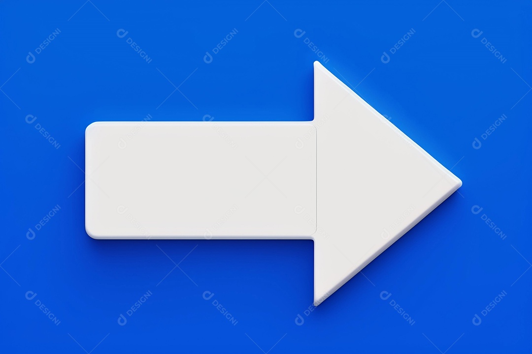 Grande seta branca em fundo azul