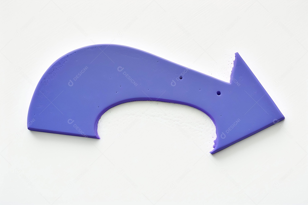 Seta roxa apontando para direita