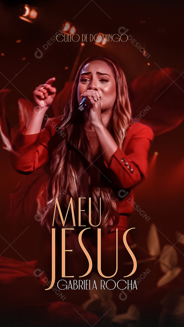 Story Flyer Meu Jesus Gabriela Rocha Social Media PSD Editável