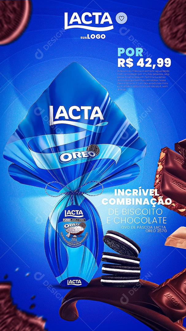 Story Ovo de Páscoa Venha Conferir Social Media PSD Editável