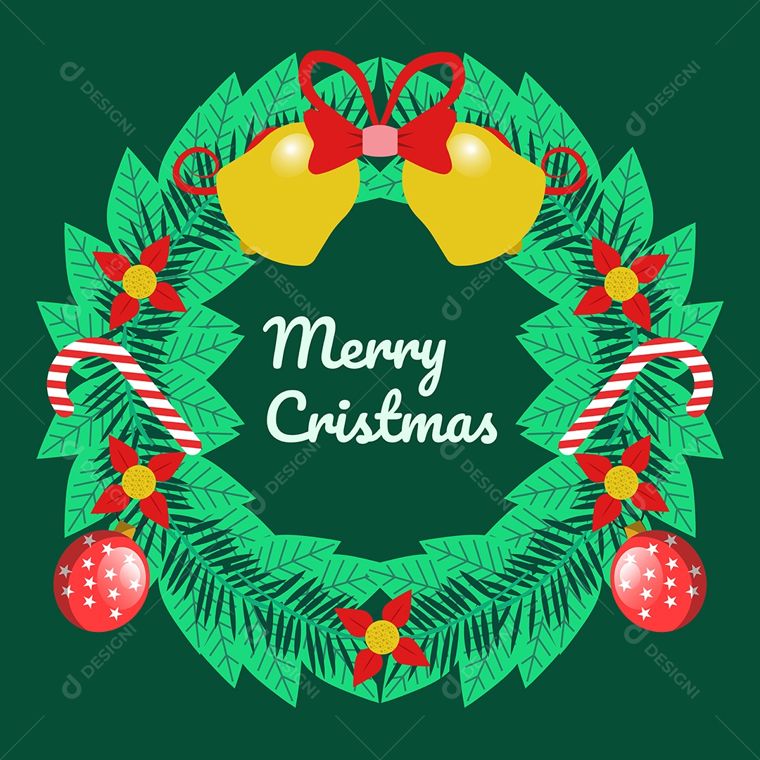 Guirlanda de natal Vetor EPS