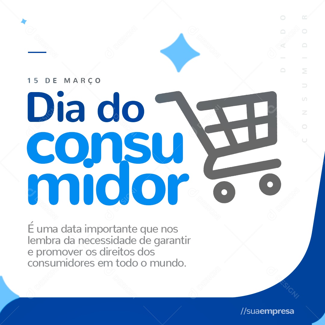 É Uma Data Importante Que Nos Lembra Da Necessidade Garantir e Promover Dia Do Consumidor Social Media PSD Editável