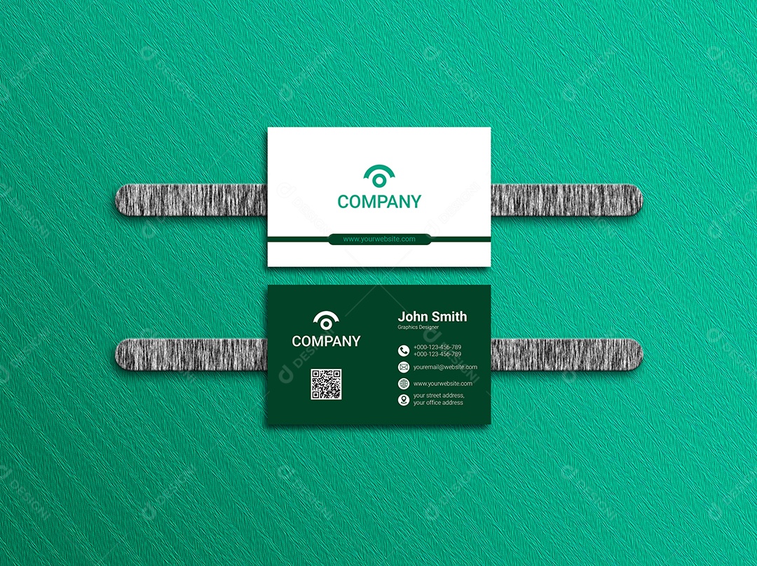 Mockup Cartão de Visita Frente e Verso PSD