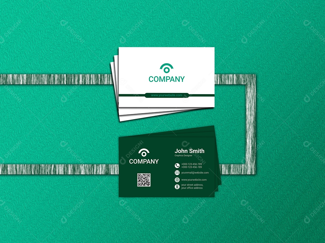 Mockup Cartão de Visita Frente e Verso PSD