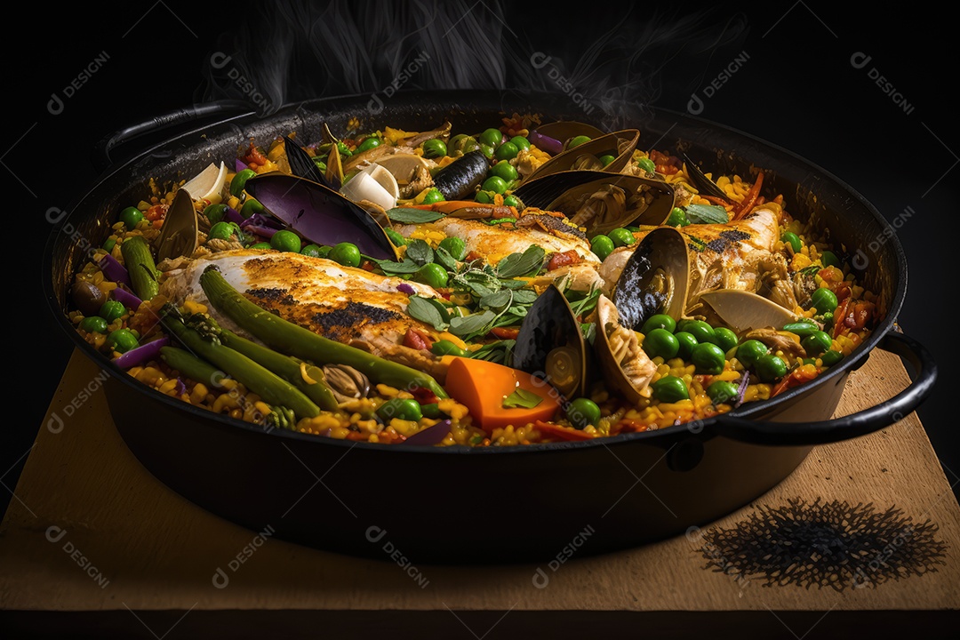 Prato de comida sobre uma mesa de restaurante