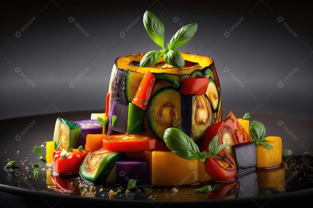 Prato de comida sobre uma mesa de restaurante