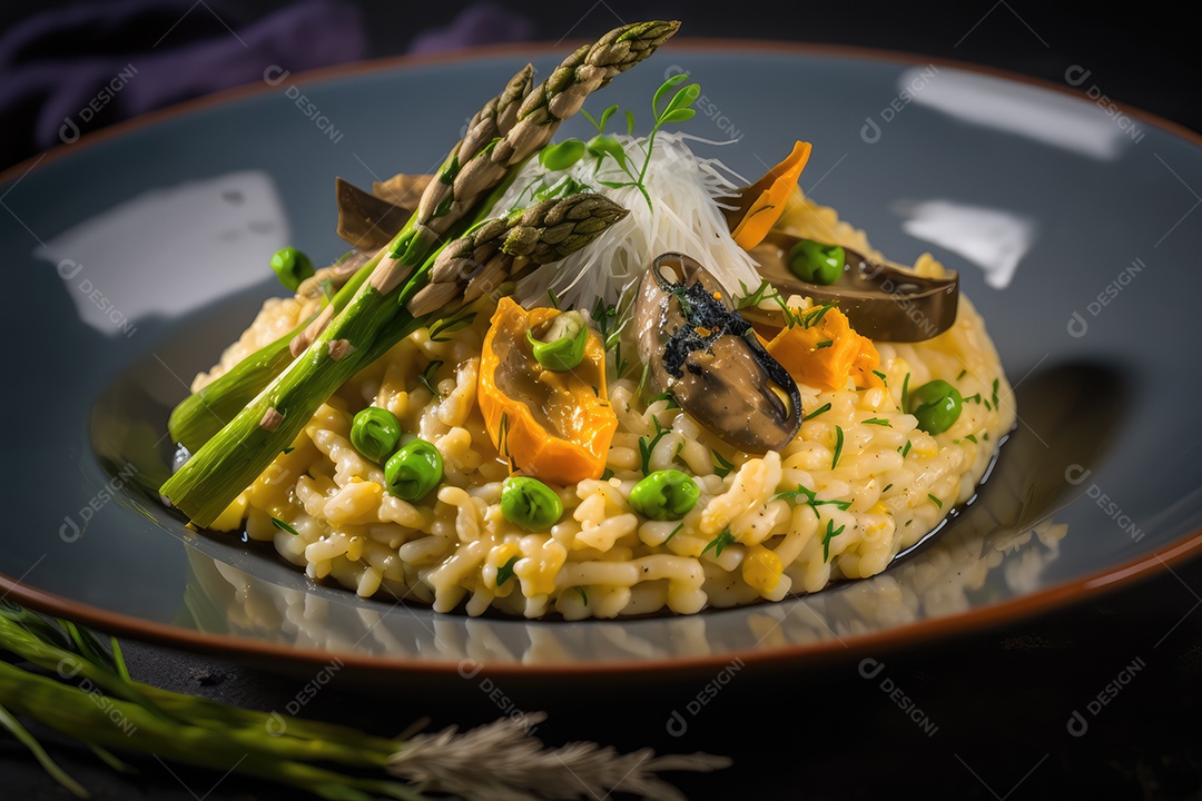 Prato de comida sobre uma mesa de restaurante