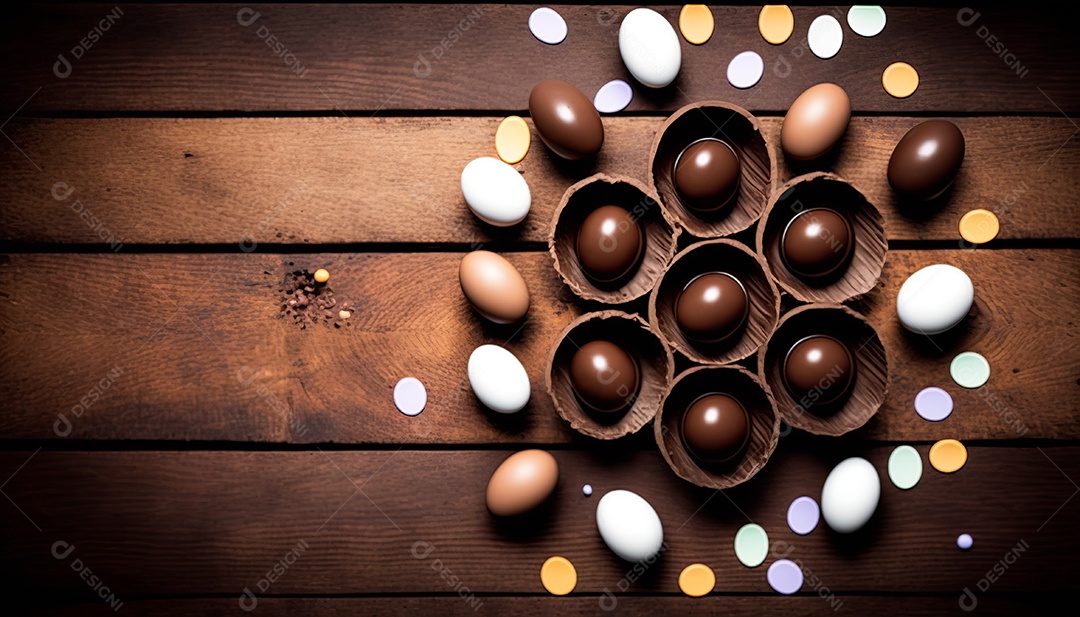 Ilustração ovos de páscoa