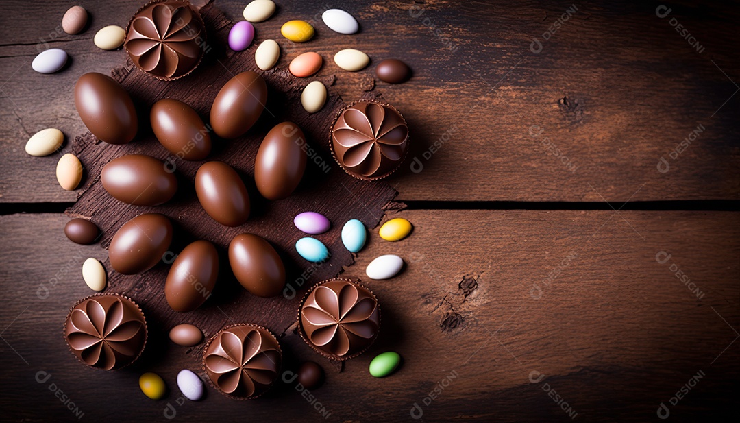 Ilustração ovos de páscoa