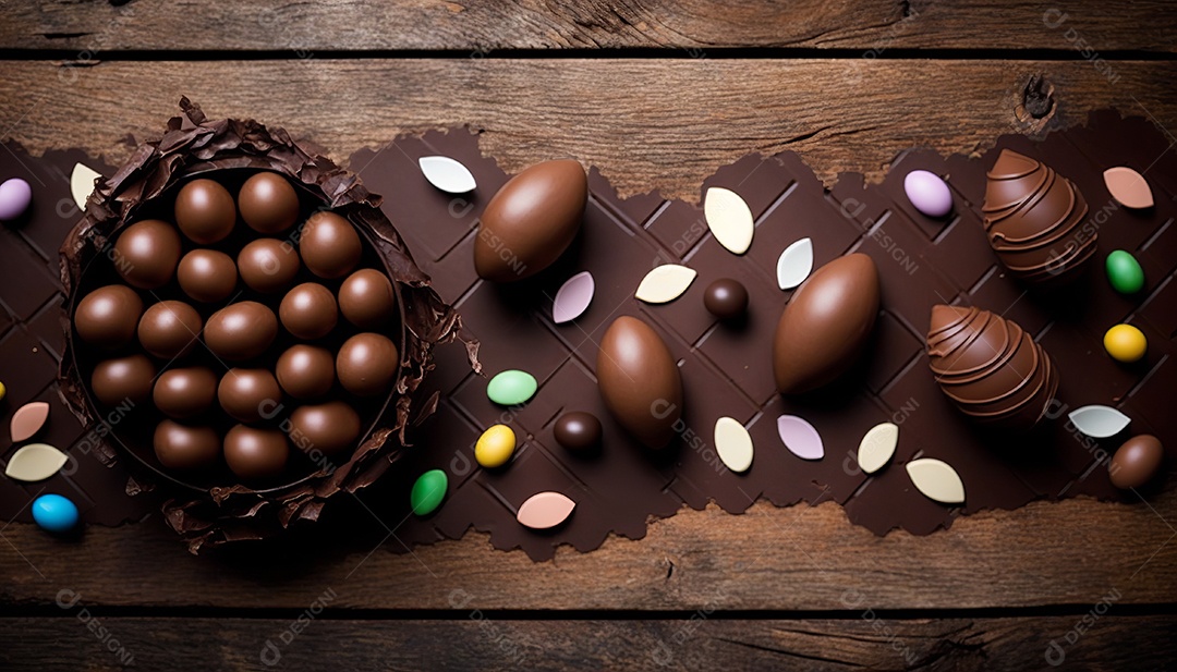 Ilustração ovo de páscoa