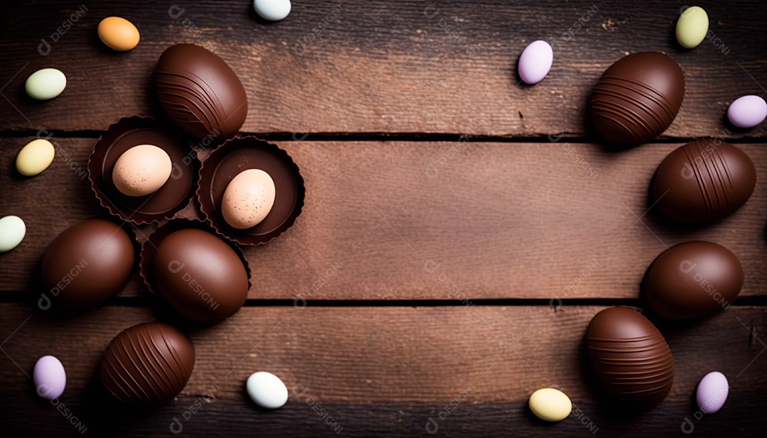 Ilustração ovos de páscoa