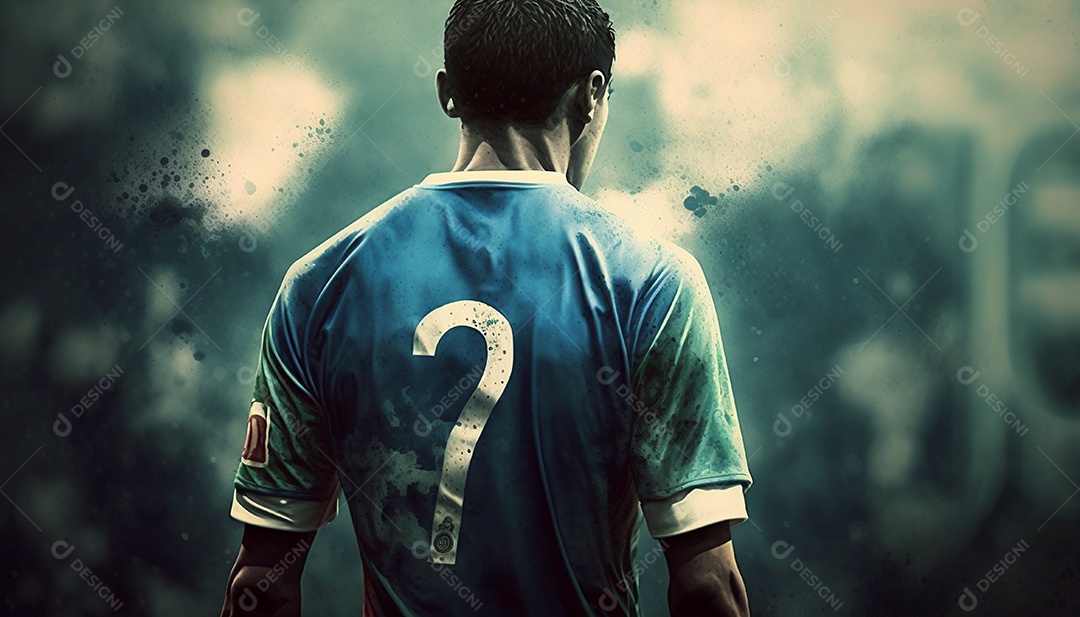 Ilustração de jogador de futebol