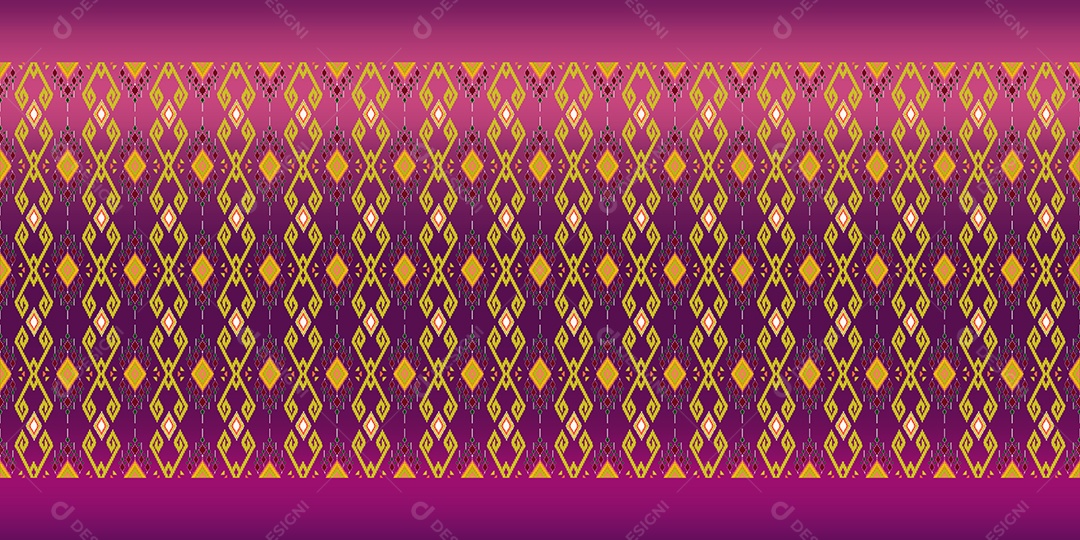 Lindos bordados de malha tailandeses colorido étnico geométrico