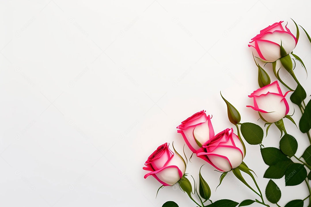 Linda flor em fundo branco