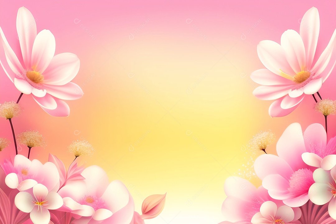 Fundo de primavera de flor rosa