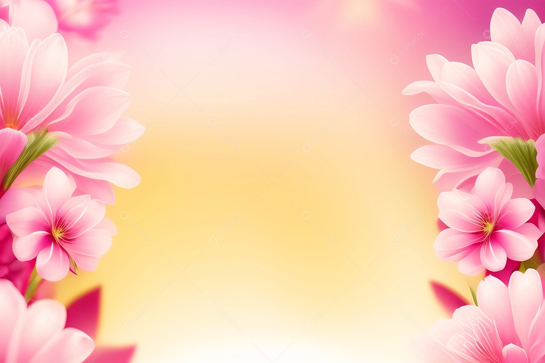 Fundo de primavera de flor rosa