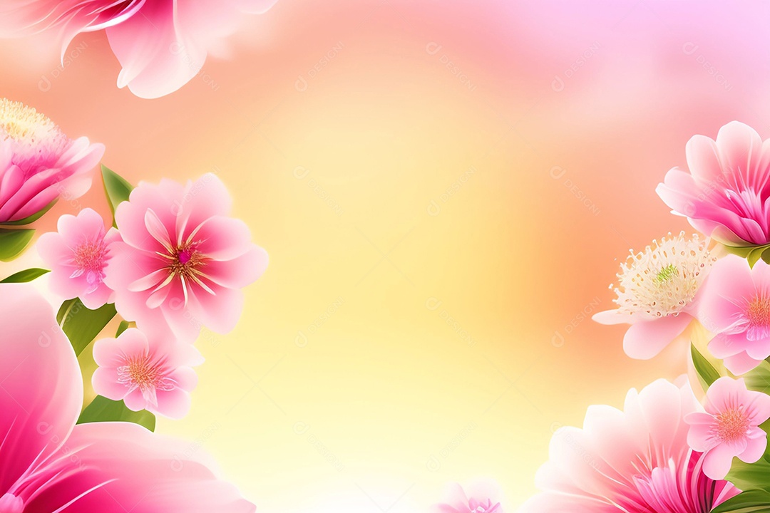 Fundo de primavera de flor rosa