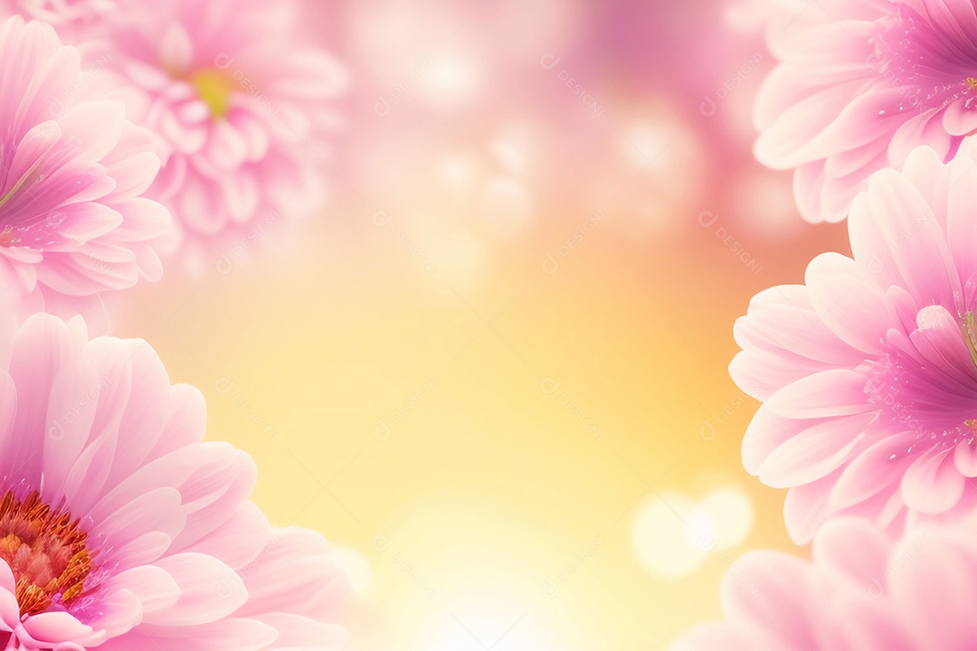 Fundo de primavera de flor rosa