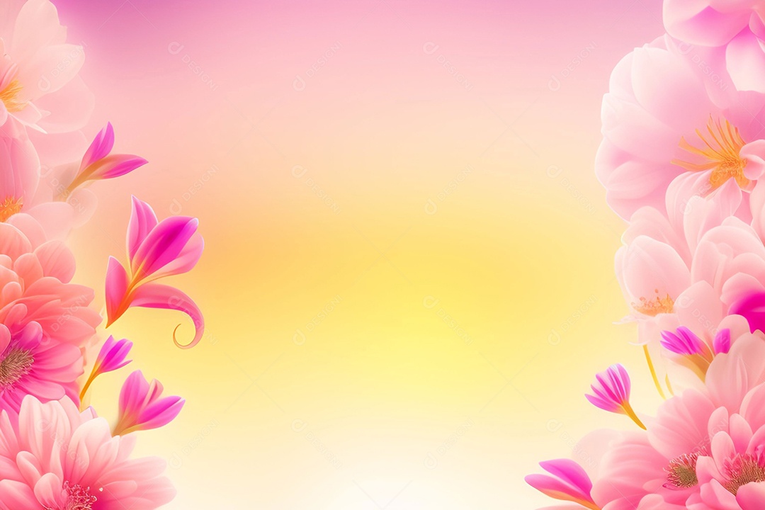 Fundo de primavera de flor rosa