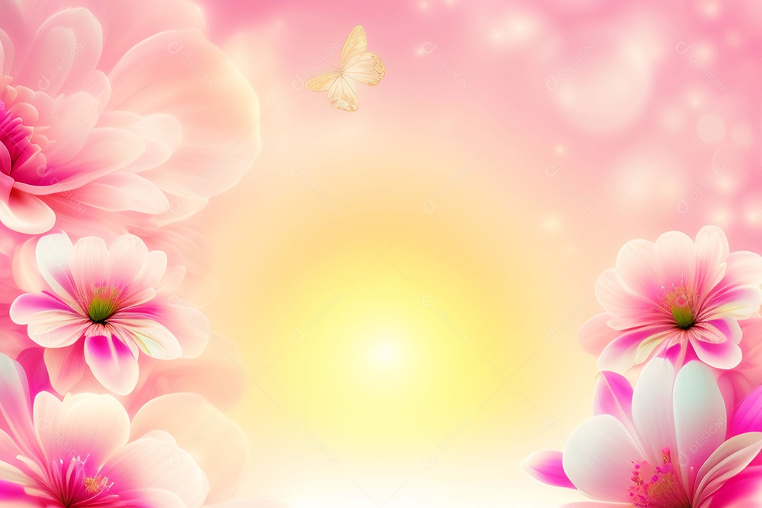 Fundo de primavera de flor rosa