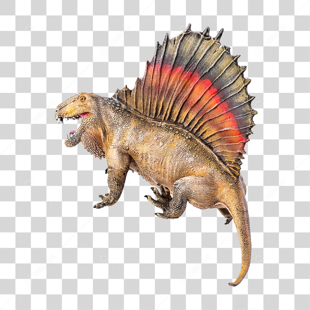 Objeto 3D Dinossauro Pré-histórico Para Composição PNG Transparente