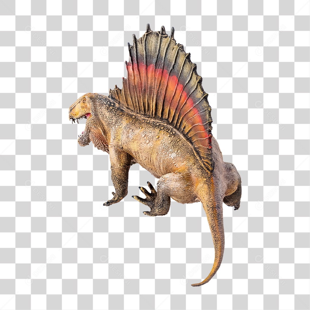 Objeto 3D Dinossauro Pré-histórico Para Composição PNG Transparente