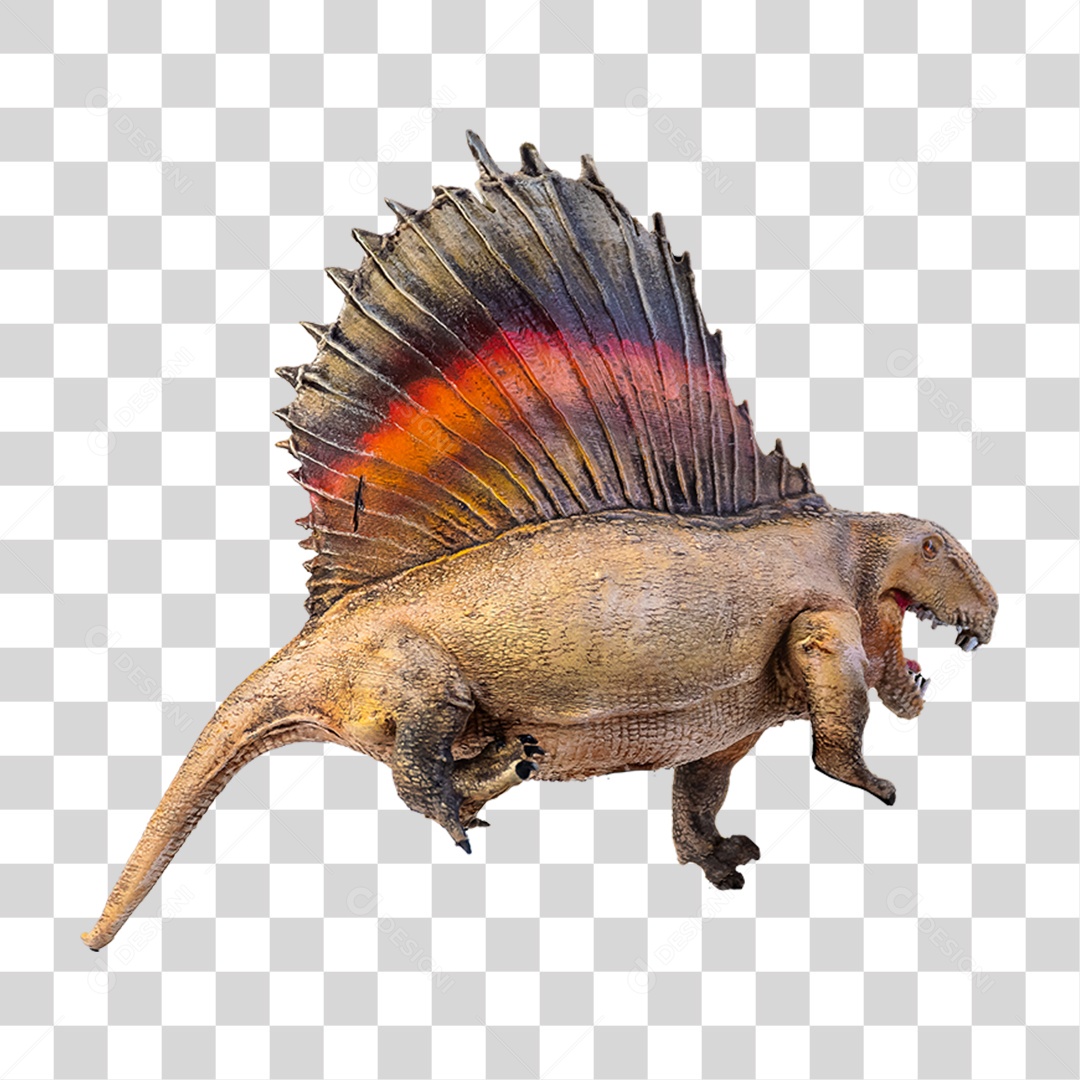 Objeto 3D Dinossauro Pré-histórico Para Composição PNG Transparente