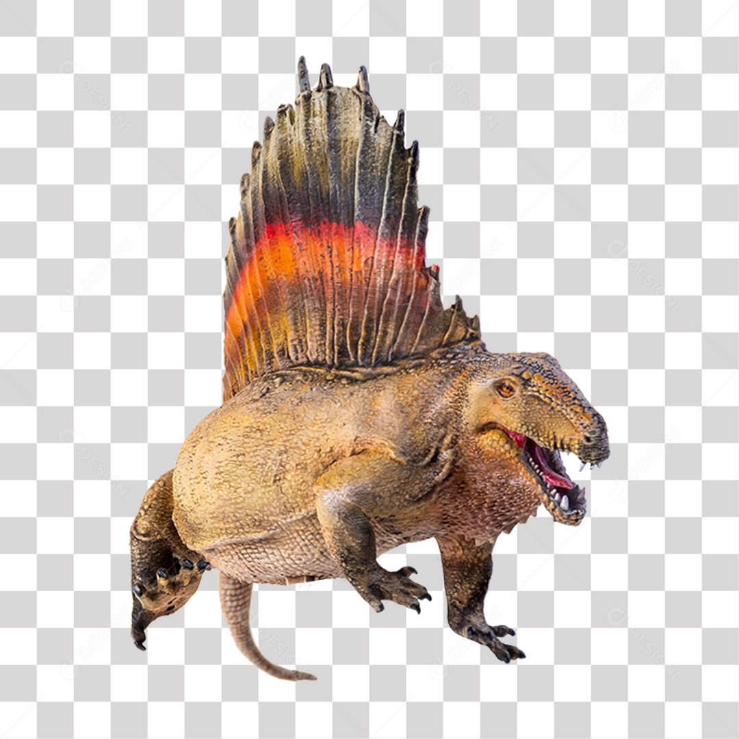 Objeto 3D Dinossauro Pré-histórico Para Composição PNG Transparente