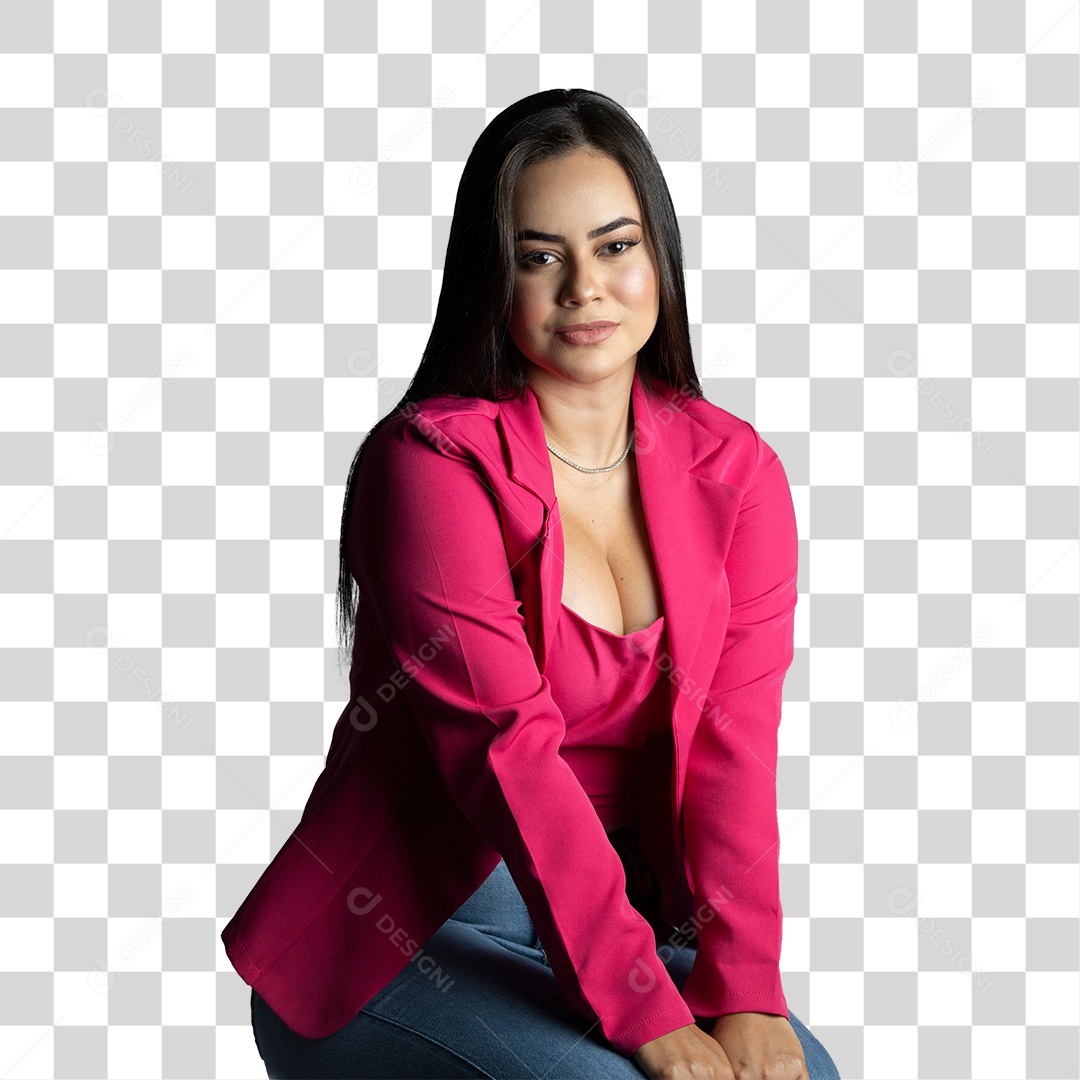 Linda mulher vestindo roupas casual PNG