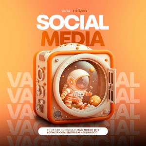 Social Media Vagas de Empregos Estágio Social Media PSD Editável