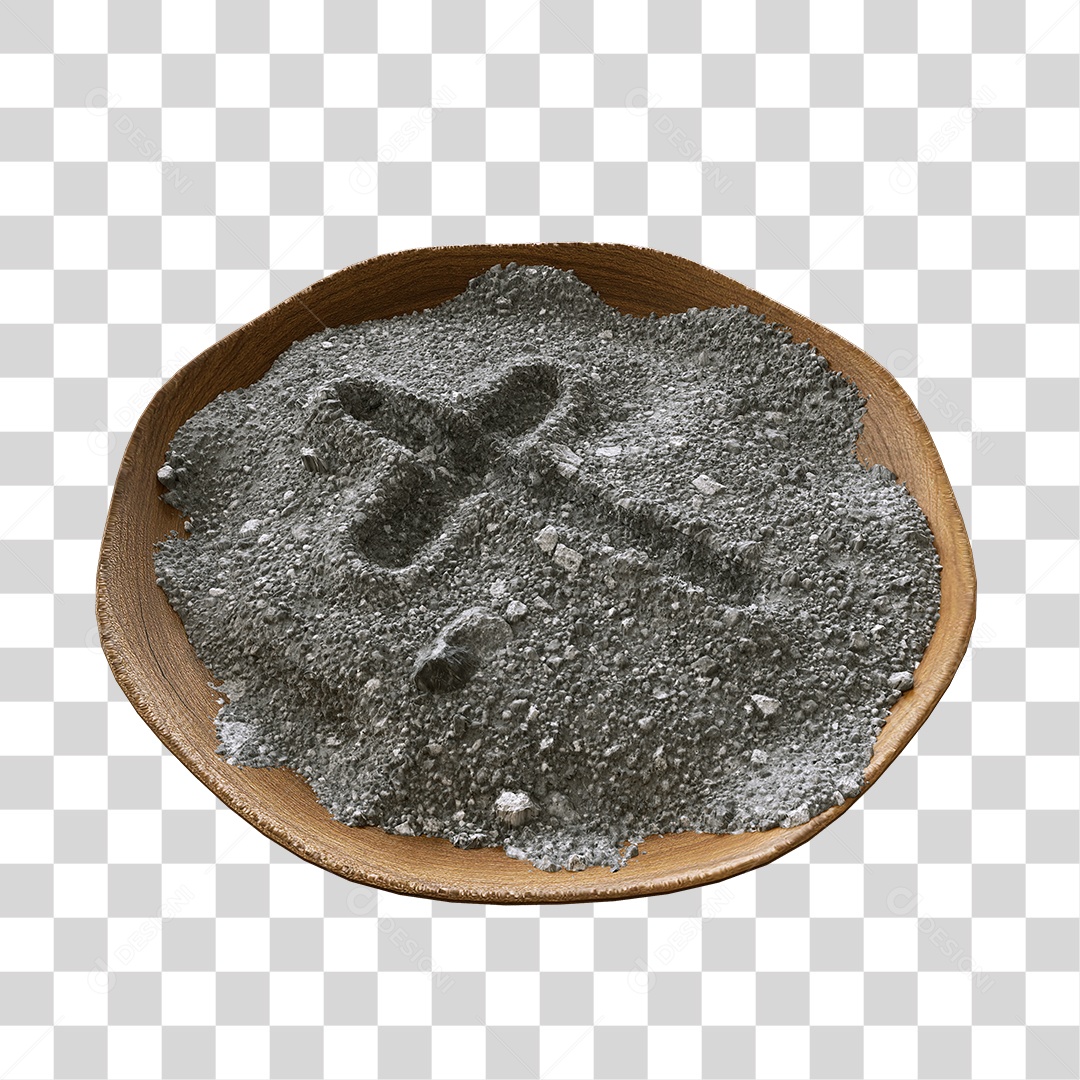 Prato Cruz Desenhada Elemento 3D PNG Transparente