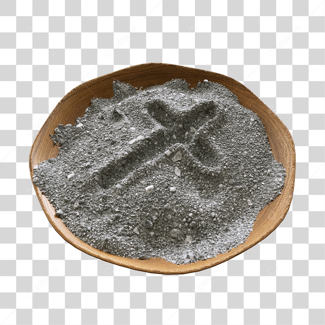 Prato Cruz Desenhada Elemento 3D PNG Transparente