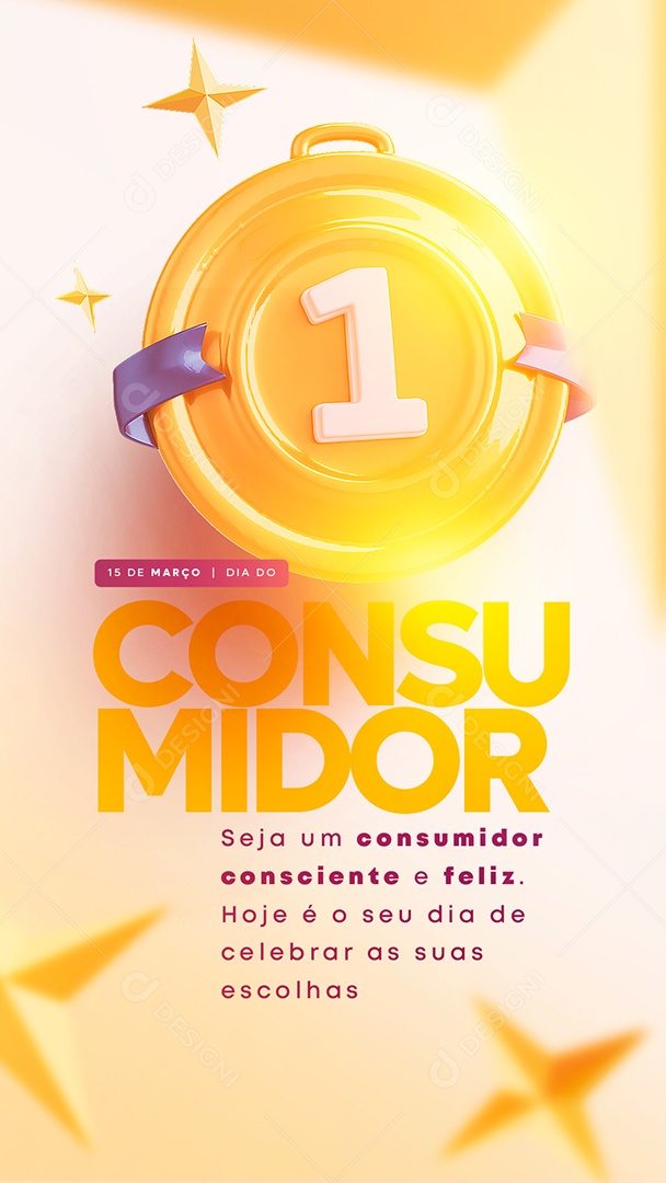 Story Seja Um Consumidor Consciente e Feliz Dia Do Consumidor Social Media PSD Editável