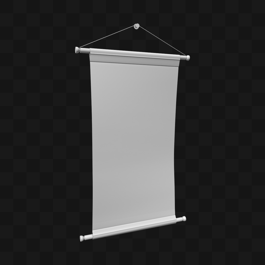 Banner Esportivo - Modelo 3D