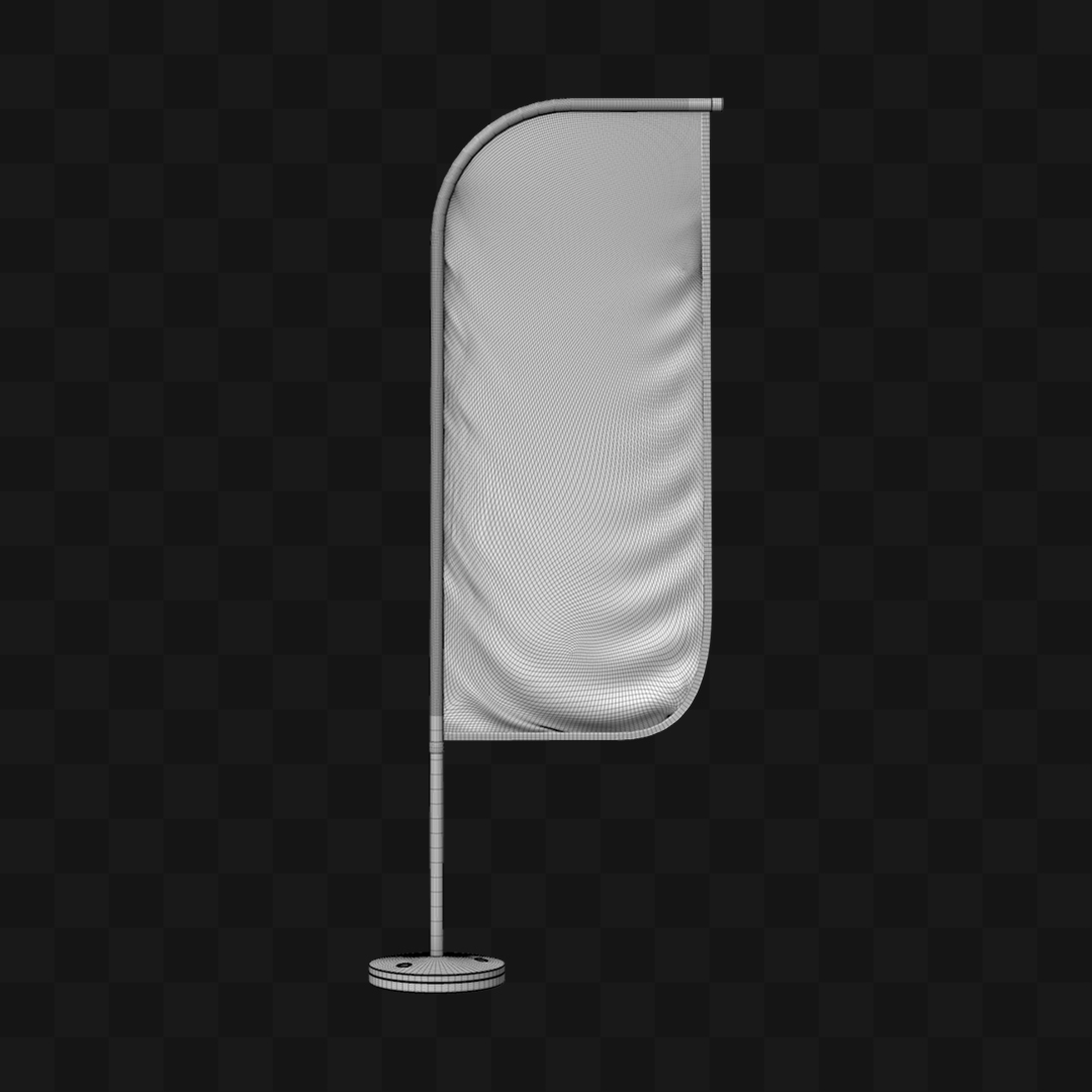 Banner Esportivo - Modelo 3D