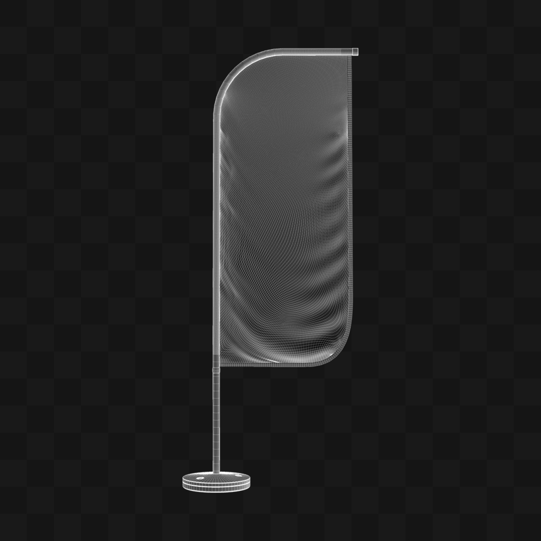 Banner Esportivo - Modelo 3D