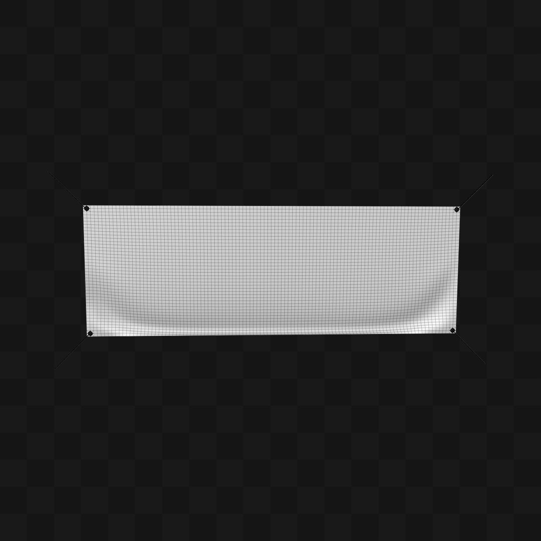 Banner Esportivo - Modelo 3D