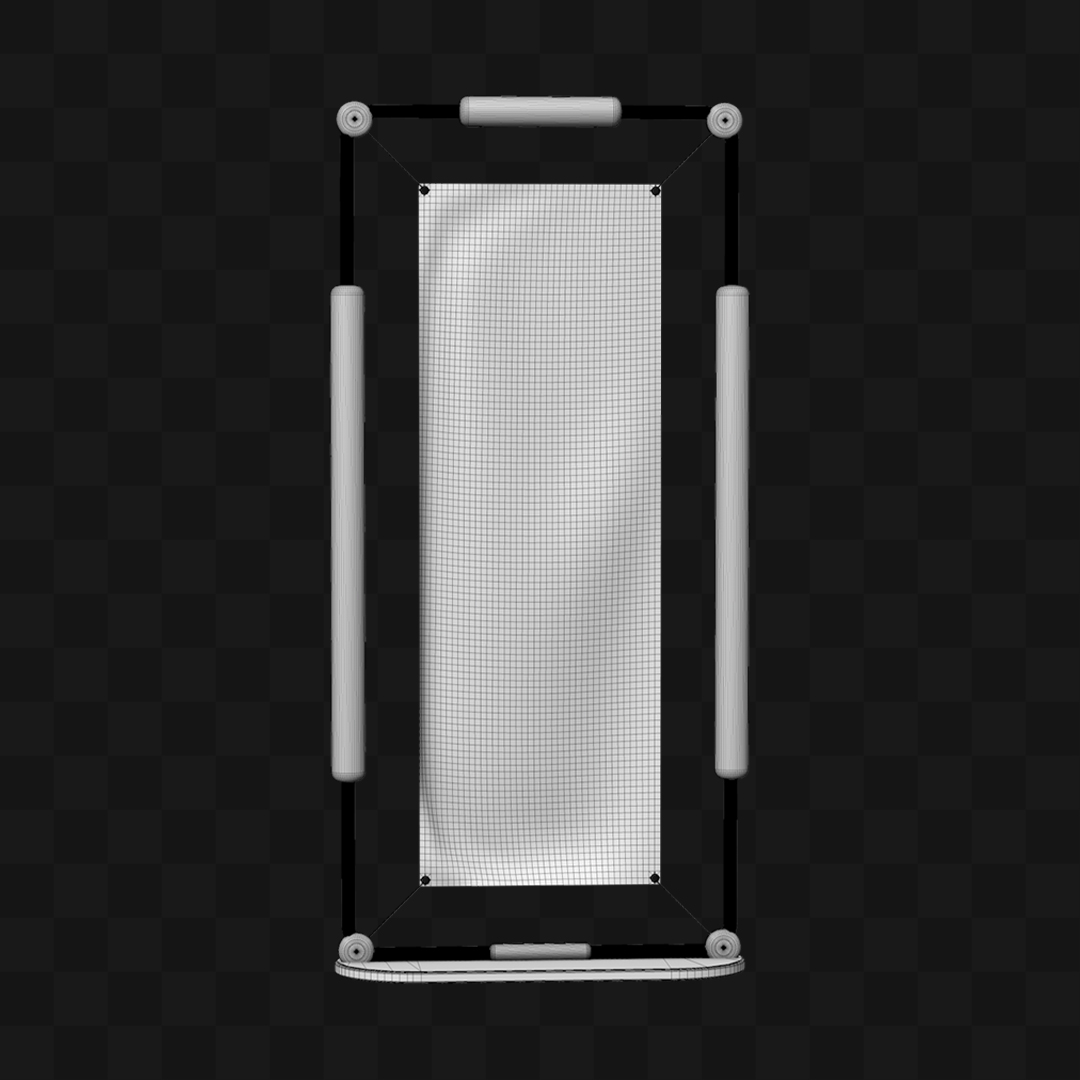 Banner Esportivo - Modelo 3D