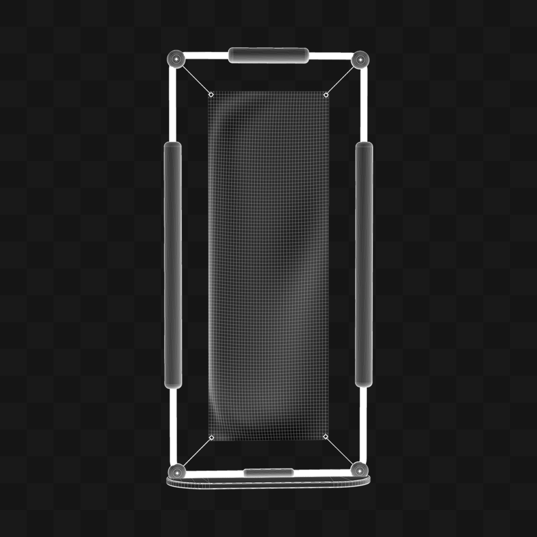 Banner Esportivo - Modelo 3D